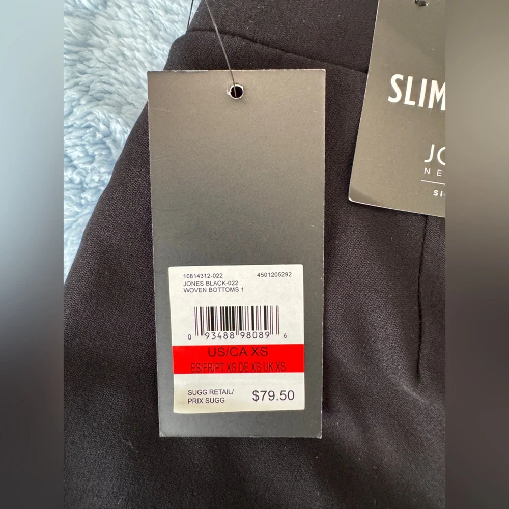 NWT Jones New York Women's Black Slim Ankle Pull On Pants Size XS 29 Inseam - Picture 11 of 16